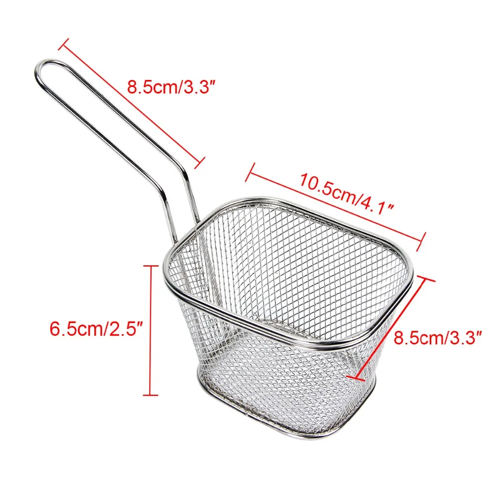 Мини корзина для жарки картофеля фри из нержавеющей стали|tool tool|tools cookingtool stainless |