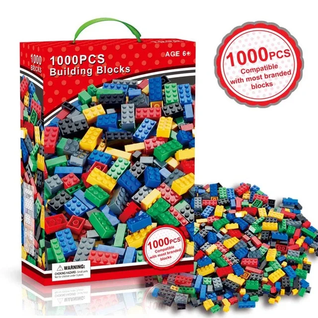 1000PCS NO BOX B 1000 штук DIY строительные блоки наборы город творческие кирпичи совместимые все бренды классические развивающие сборные игрушки для детей - Цвет: 1000PCS NO BOX B