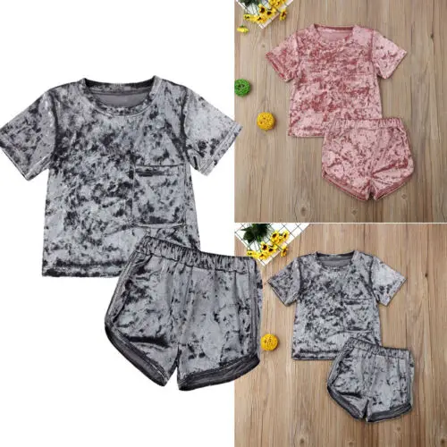 Комплект одежды для маленьких девочек 1-5 лет футболка топы и шорты одежда | Мать