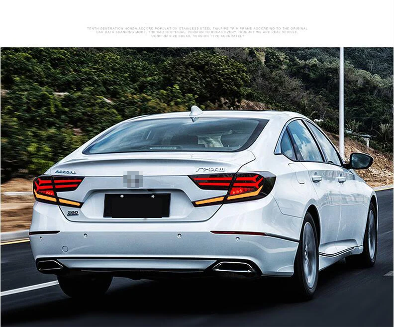 Автомобильный стильный задний фонарь, задний фонарь, чехол для Honda Accord светодиодный задний фонарь, чехол для Accord, задний фонарь, крышка багажника