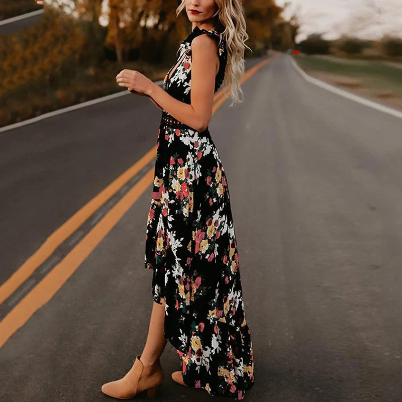 Плюс Размеры Для женщин летнее платье в богемном стиле пикантные тонкие с