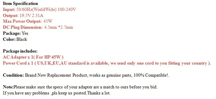Ноутбук Зарядное устройство для hp Разделение x2 13-g210dx 13-m210dx Адаптер Блок питания для ноутбука адаптер