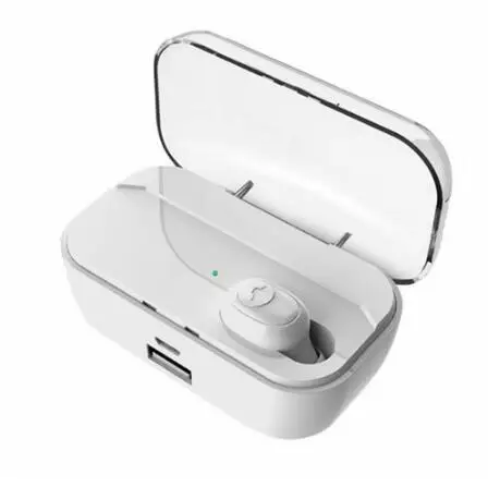 G6S TWS 5,0 Bluetooth беспроводные наушники 8D стерео наушники 3500 мАч светодиодный умный внешний аккумулятор держатель для телефона IPX7 водонепроницаемые наушники - Цвет: White Single