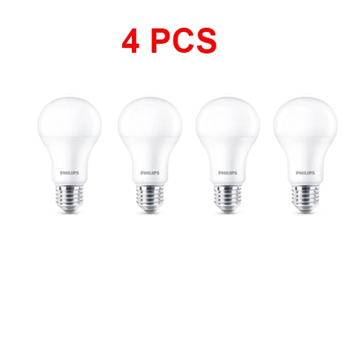 4 pcs Xiaomi сотрудничество 8 Вт Светодиодная лампа MIJIA 6500 K для Philips Технология чип 800lm 220-240 V энергосберегающий светодиодный шар E27 база NON-Smart - Цвет: 4 pcs