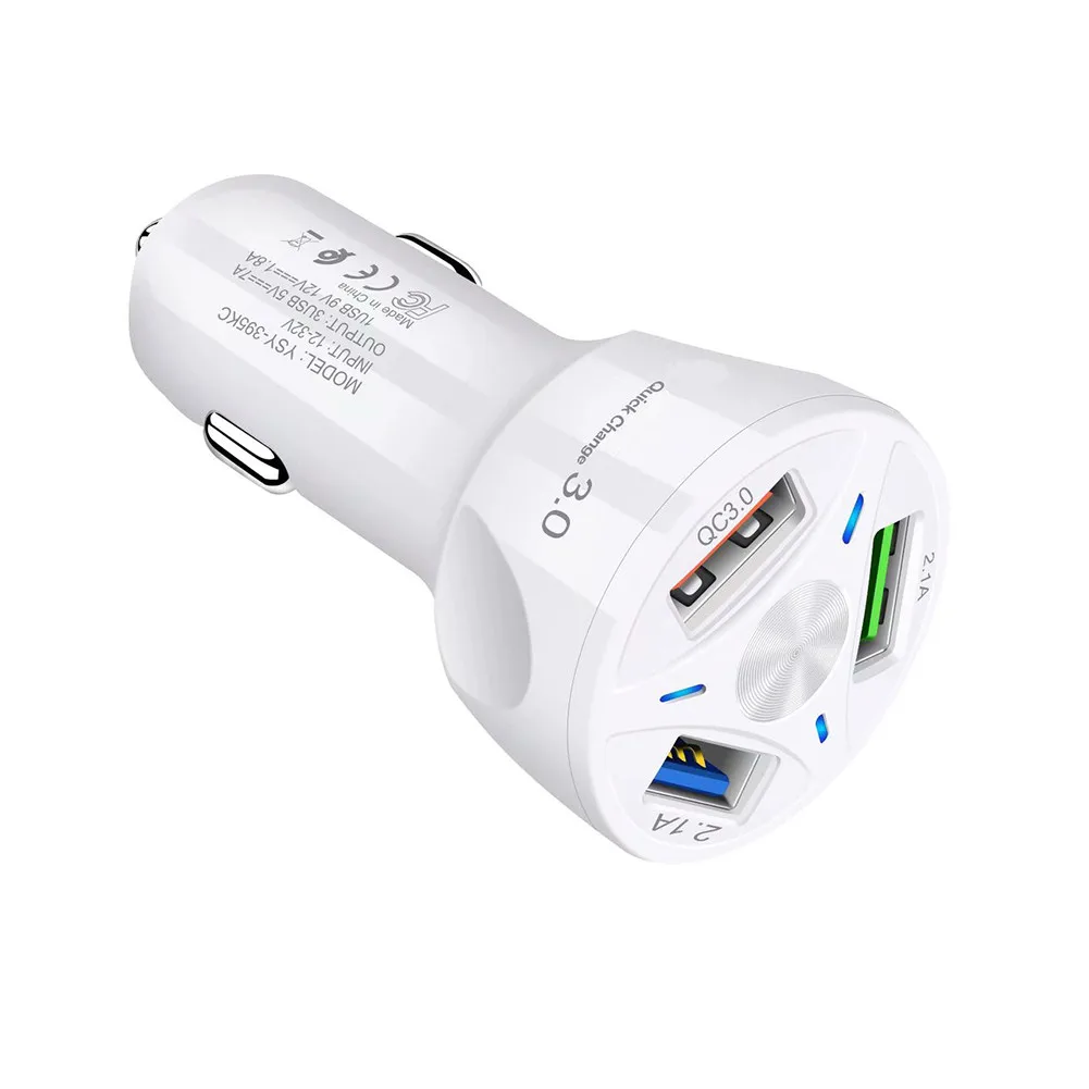 Устройство для автомобиля с двумя портами USB Зарядное устройство 3 Порты и