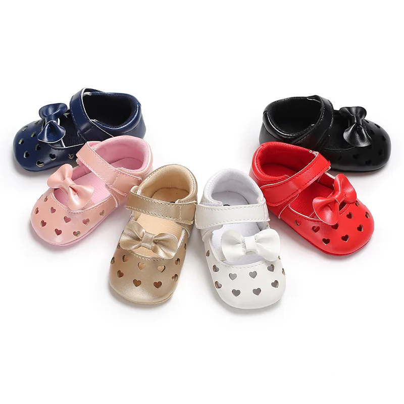 Милые Мокасины принцессы с сердечками для новорожденных обувь маленьких девочек