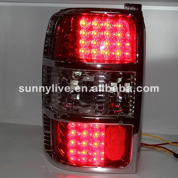 Для Mitsubishi Pajero V32 V31 светодиодные задние фары красного и черного цвета с 1991 по 1999