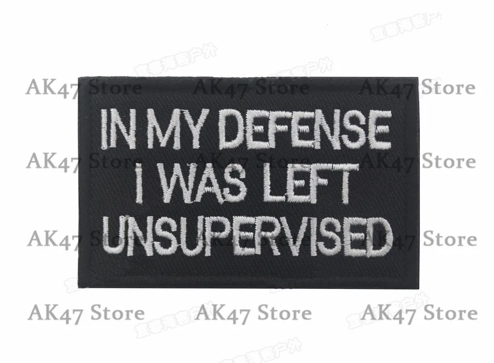 1 IN MY DEFENSE Космическая сила голубая Жизнь Материя меме ветеран войны сосут живой боевой дух патч тактические эмблемы значки Смешные поговорки нашивки с полосками - Цвет: 1 IN MY DEFENSE