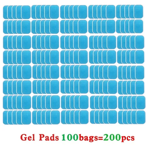 200pcs 50/100/200 шт. Замена ABS гелевые подушечки EMS стимулятор мышц живота гидрогель гель Фитнес для живот массажный наклейки для машины - Цвет: 200pcs