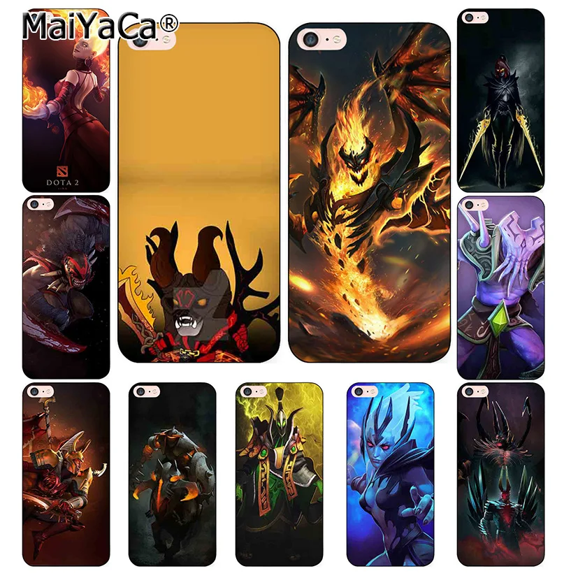 Dota 2 Логотип Черный Мягкий ТПУ силиконовый чехол для iPhone X 8 7 6 6S Plus 5 5S SE XS XR XSMAX|case for
