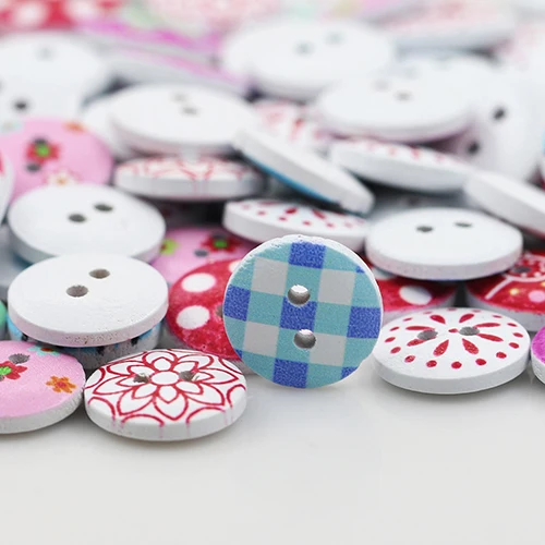 Круглые кнопки деревянные для рисования рукоделия рукоделие Прямая поставка 100