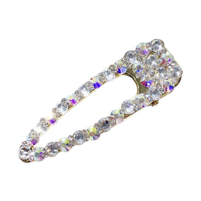 

New Korean Fashion Colourful Crystal Girl Imitation Pearl Hairpin Barrette 2019 Wedding Bride Hair Clip Hair Jewelry Accessories