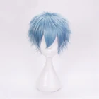 Костюм для косплея Моя геройская Академия томура шигараки, короткие, смешанные, серо-голубые, термостойкие, парик + дорожка + Кепка