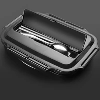 quality stainless steel lunch box containers with compartments portable bento food container with tableware
