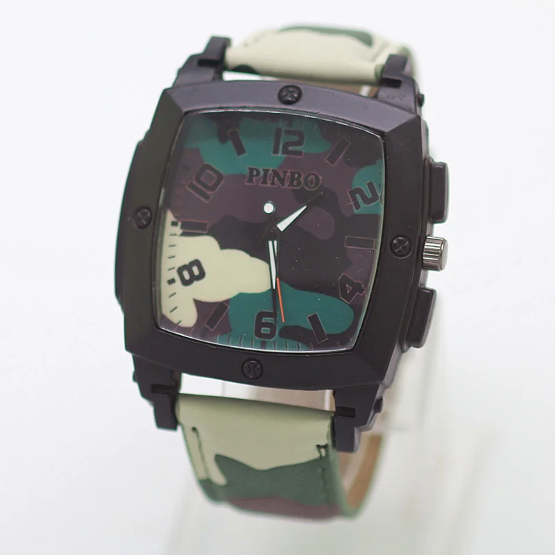 Дропшиппинг Новый Geneva бренд мужские армейские повседневные кварцевые часы