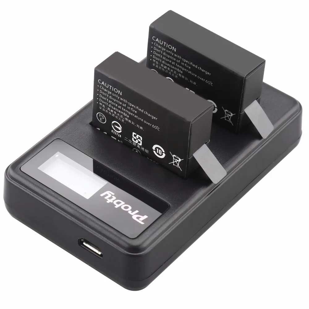 2 x AHDBT-401+ lcd USB двойное зарядное устройство для Gopro Hero 4 батареи Go Pro Hero4 bateria AHDBT 401 аксессуары для экшн-камеры