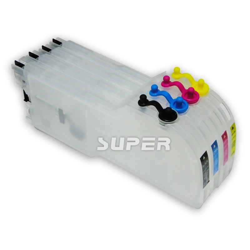 Длинные картриджи для принтера LC38 пустые многоразовые Brother 165C 185C 195C 197C высокого