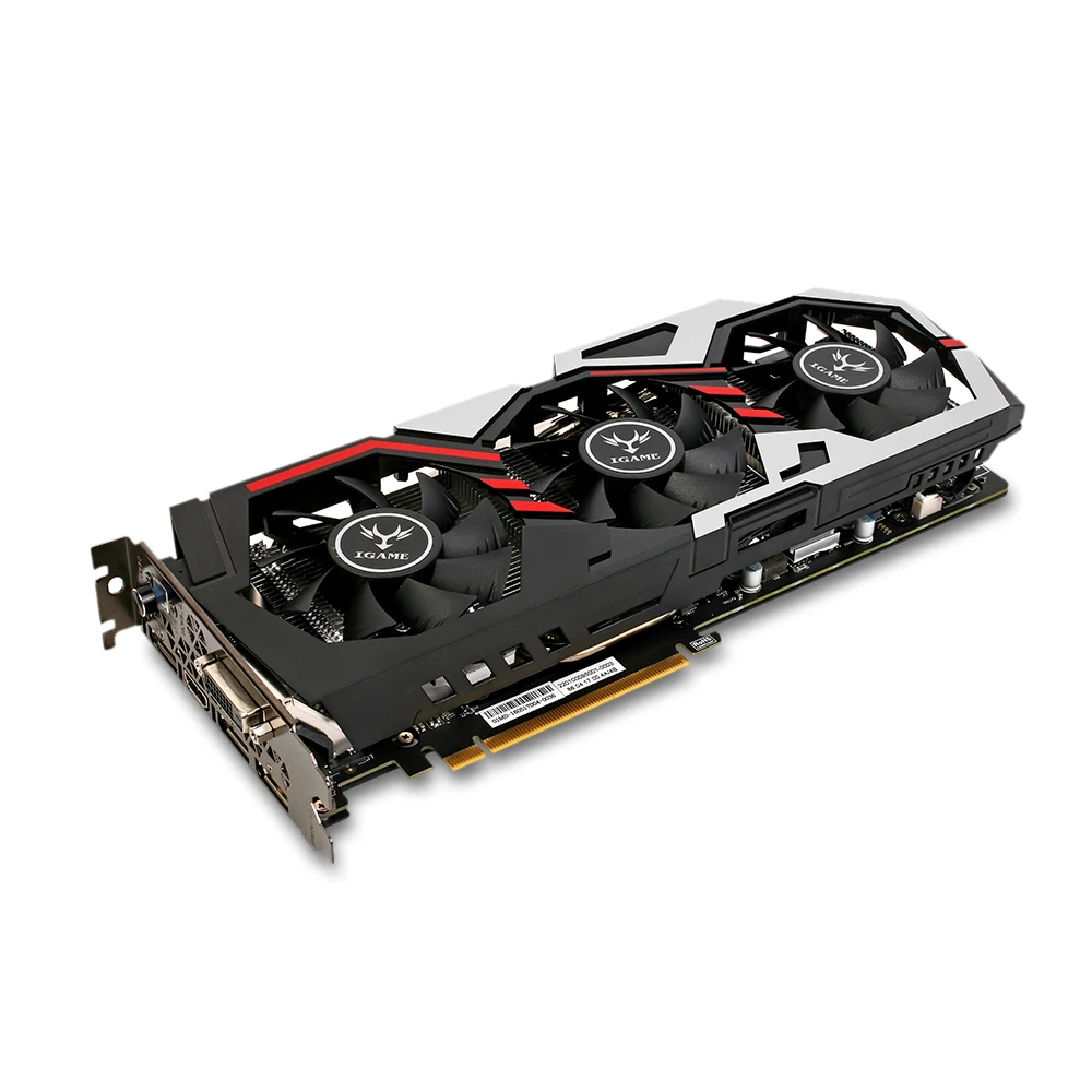 Оригинальный красочный GeForce iGame GTX 1080 ут V2 Топ Графика карты 256bit GDDR5X компьютерного