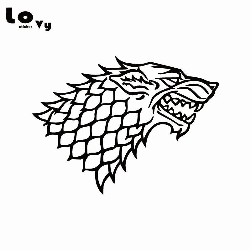 Игра престолов House Stark Direwolf виниловая Автомобильная наклейка/наклейка|vinyl car