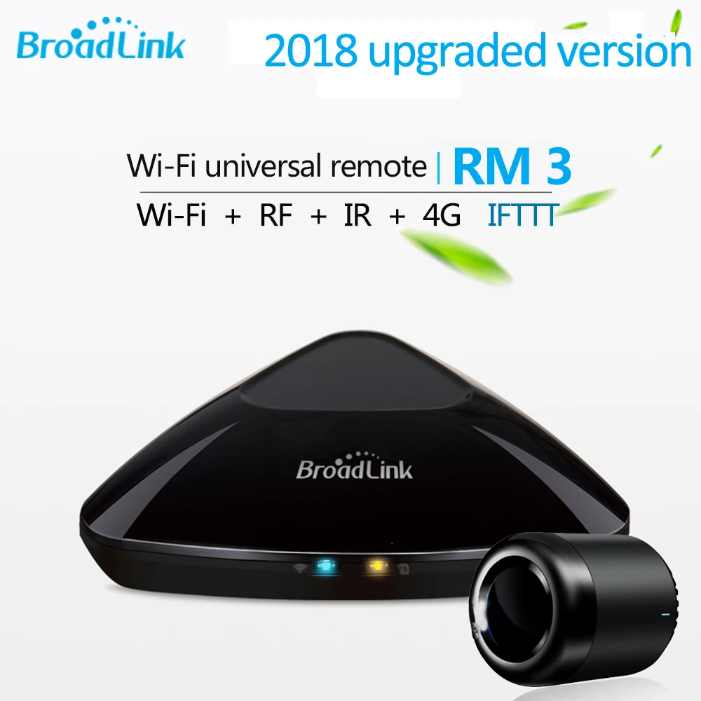 2018 Upgraded Version Broadlink RM3 RM mini3 RM2 Pro Smart Home Automation WIFI+IR+RF+4G Universal Controller for iOS Android |