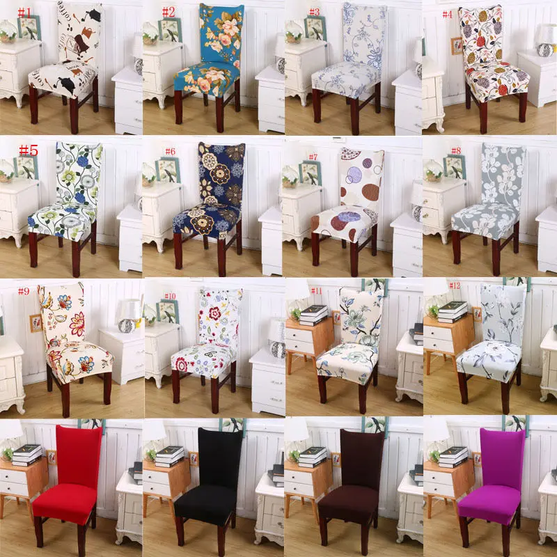 Съемные эластичные Чехлы Короткие для столовой свадебного банкета стула
