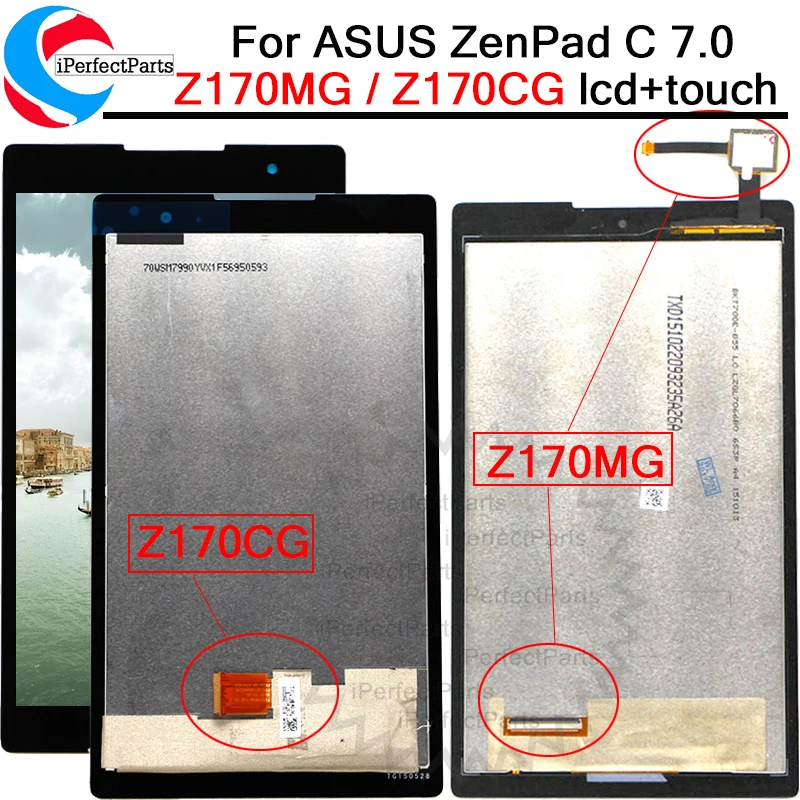 ЖК-дисплей 7 ''для Asus ZenPad C 7.0 Z170 Z170CG Z170MG сенсорный экран с цифровым