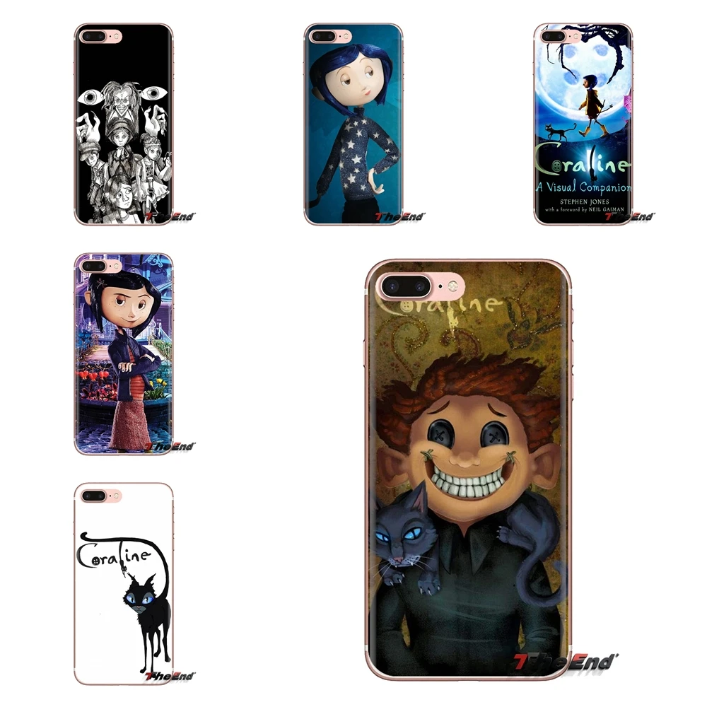 Для iPod Touch Apple iPhone 4 4S 5 5S SE 5C 6 6S 7 8 X XR XS Plus MAX мягкие прозрачные чехлы Чехлы coraline Christmas