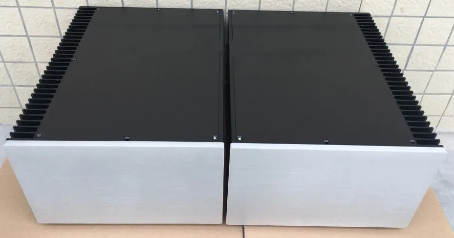 D-024 CNC все алюминиевые шасси чехол коробка шкаф для DIY аудио усилитель мощности 320 мм* 200 мм* 411 мм 320*200*411 мм