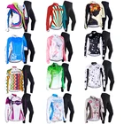 2022 Женская велосипедная одежда, комплект с длинным рукавом, одежда для горного велосипеда, одежда для шоссейного велосипеда, одежда для девушек, велосипедный комплект из Джерси, Осенний кожаный костюм