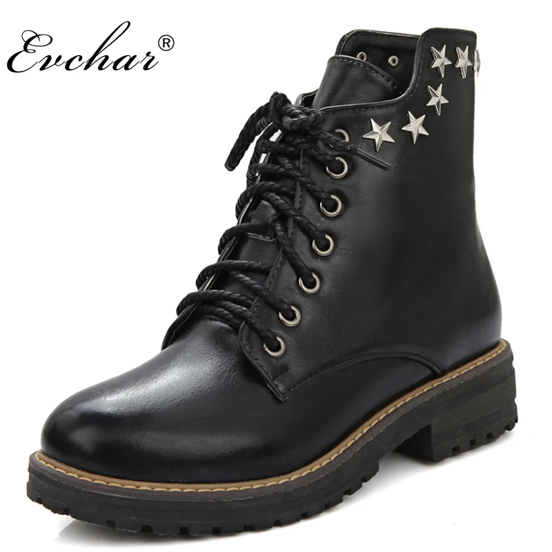 Новинка Лидер продаж женские ботинки ботильоны на шнуровке с заклепками и шипами