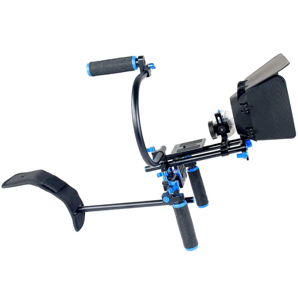 PULUZ YLG1102A-B DSLR Rig Dual Handles Camera Shoulder Mount Kit with Matte Box &amp C for / Video | Электроника
