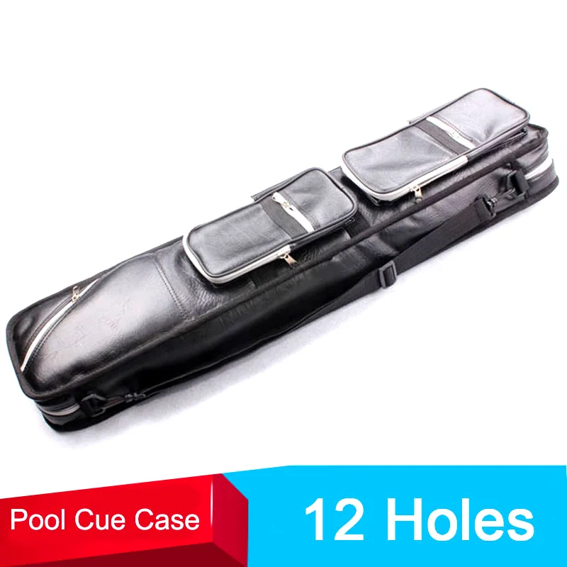 Высококачественный мягкий чехол для бильярдного кия 1/2 из искусственной кожи с 12