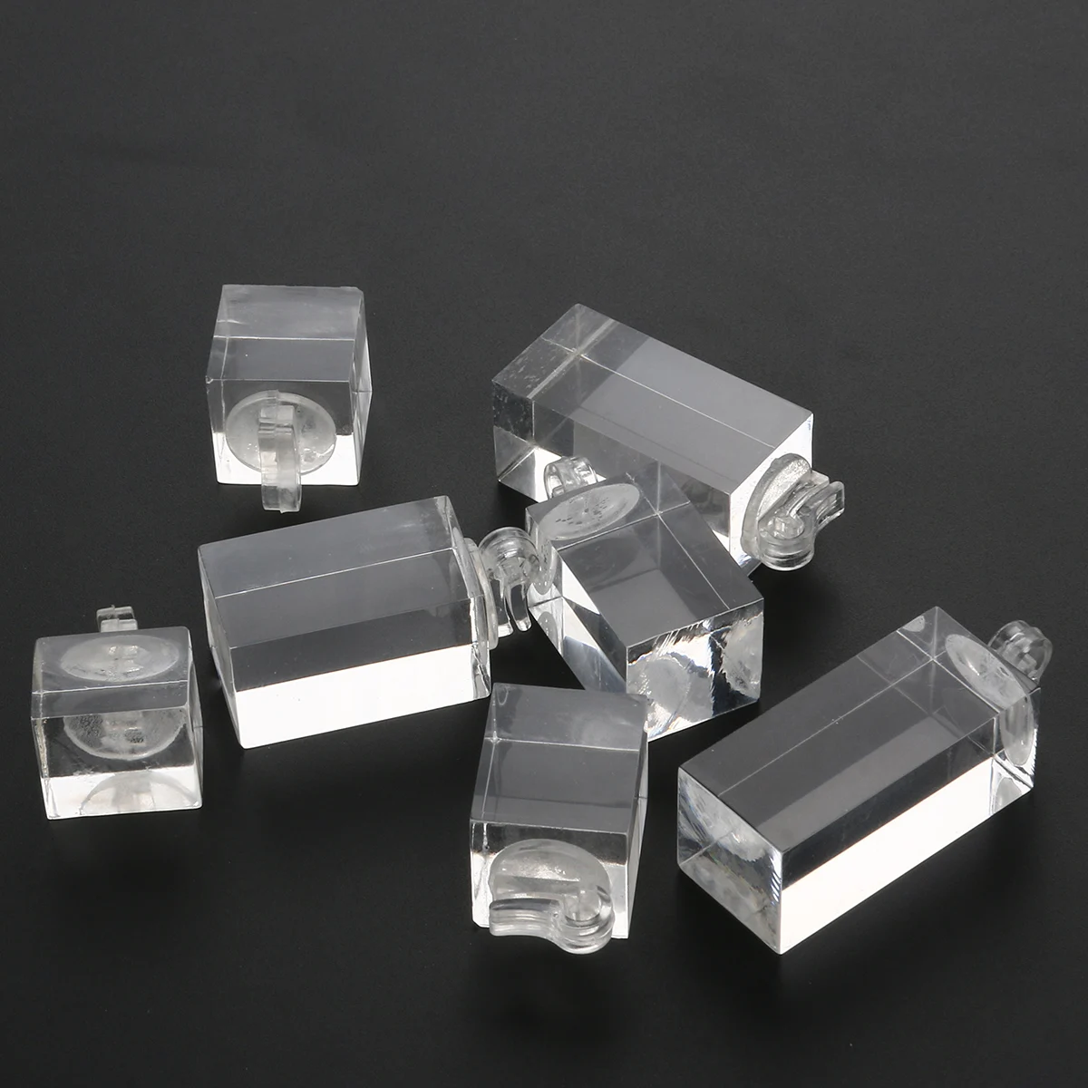7 шт прозрачный акриловый куб Ювелирное кольцо стенд витрина для серег Держатель