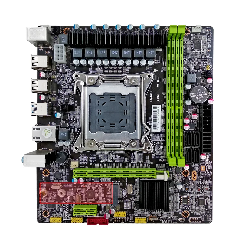 E-s порты материнская плата новая X79 настольная материнская плата LGA2011 SATA 3,0 USB 3,0 порты DDR3 емкость материнская плата компьютера
