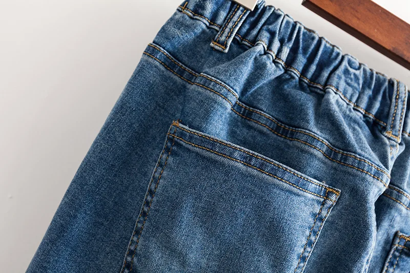 2019 плюс Размеры повседневные джинсы Летняя женская одежда мода тонкий стрейч