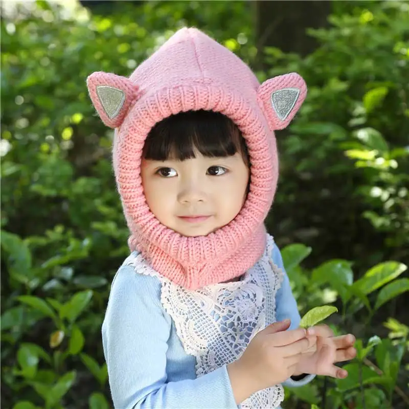 Женская зимняя трикотажная шапка с блестками и заячьими ушками|hat mesh|hathat ring |