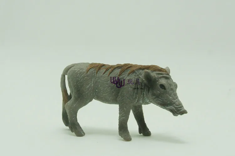 

Hot toys: 3 wart hog (Phacochoerus africanus) family pack Simulation model Animals kids toys children educational props
