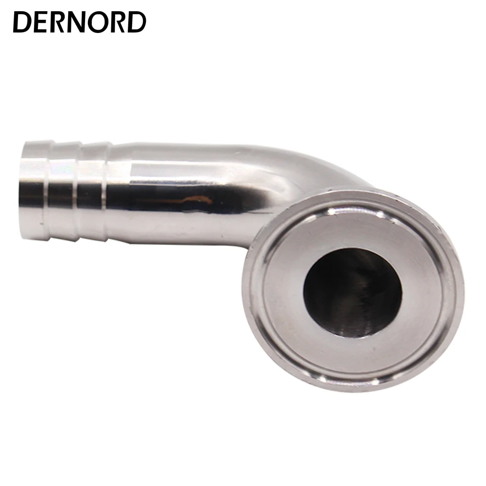 DERNORD Triclamp1.5 &quot50 5 мм * наконечник od25 1&quot санитарный шланг Барб фитинг 90 градусов