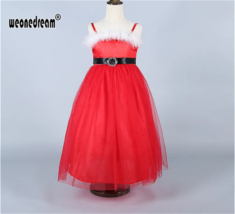 WEONEDREAM/Новинка 2017 года праздничное платье принцессы для маленьких девочек X-MAS