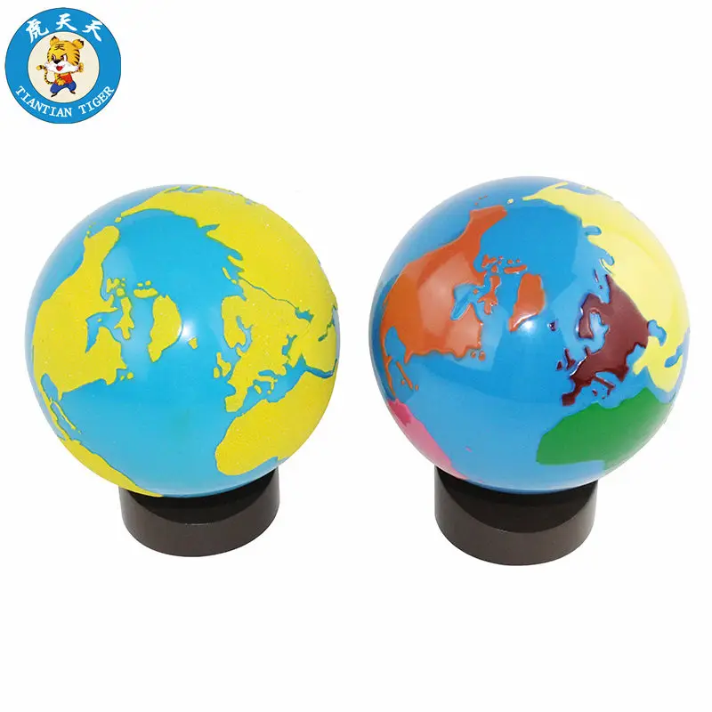 Монтессори география Обучающие Детские игрушки дошкольные учебные материалы