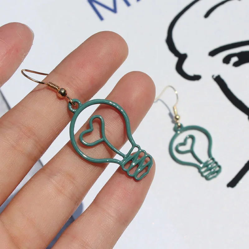 Серьги-капельки в японском стиле милые творческие винтажные пустотелые