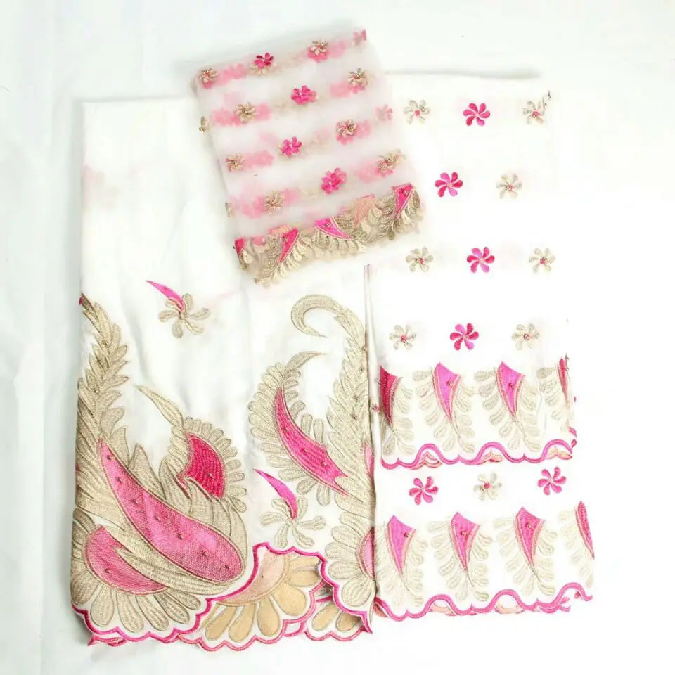 (5yards/lot) SHLC01 good looking embroidered cotton lace fabric wholesale African voile for fashion dress! | Дом и сад