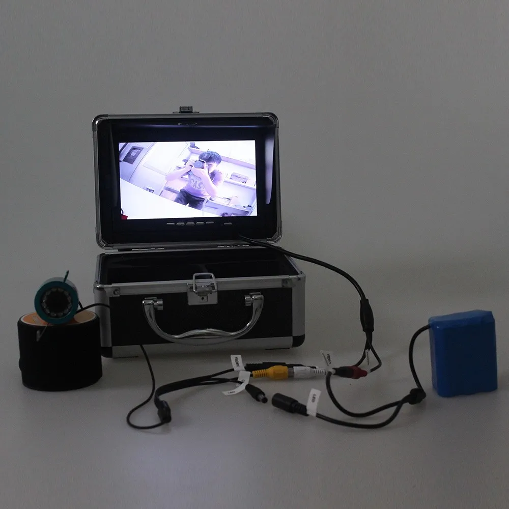 Eyoyo 30м 1000TVL подводная камера для рыбалки " монитор эхолот для рыбалки на русском языке солнцезащитный козырек инфракрасный светодиод искатель рыбы зимняя рыбалка