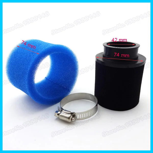 Синий воздушный фильтр из пеноматериала для питбайка 42 мм 110 куб. См 125 140 150