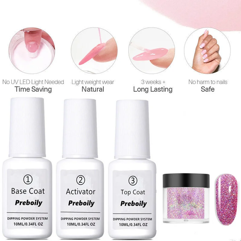 4pcs Set23 4 шт./лот Dip порошок для ногтей набор блеск Diping порошок для ногтей здоровый цвет ногтей порошок натуральный сухой ногтей салон 10 г/кор - Цвет: 4pcs Set23