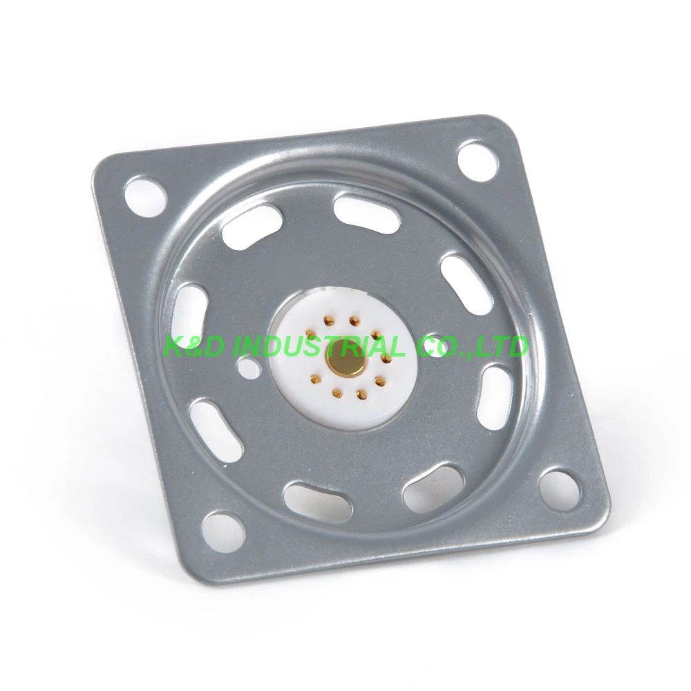 4 шт. Серебряный 9pin вентилируемая пластина трубка гнездо амортизирующий адаптер