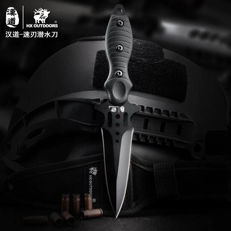 HX на открытом воздухе Быстрый край Дайвинг Нож Открытый тактический высокой