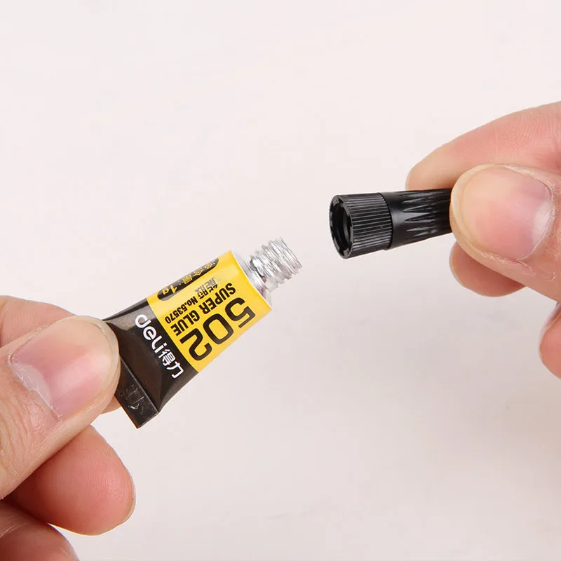 3 шт. Deli Super Liquid 502 клей для дома и офиса мгновенный Быстросохнущий стеклянный металлический кожаный резиновый прочный водостойкий клей