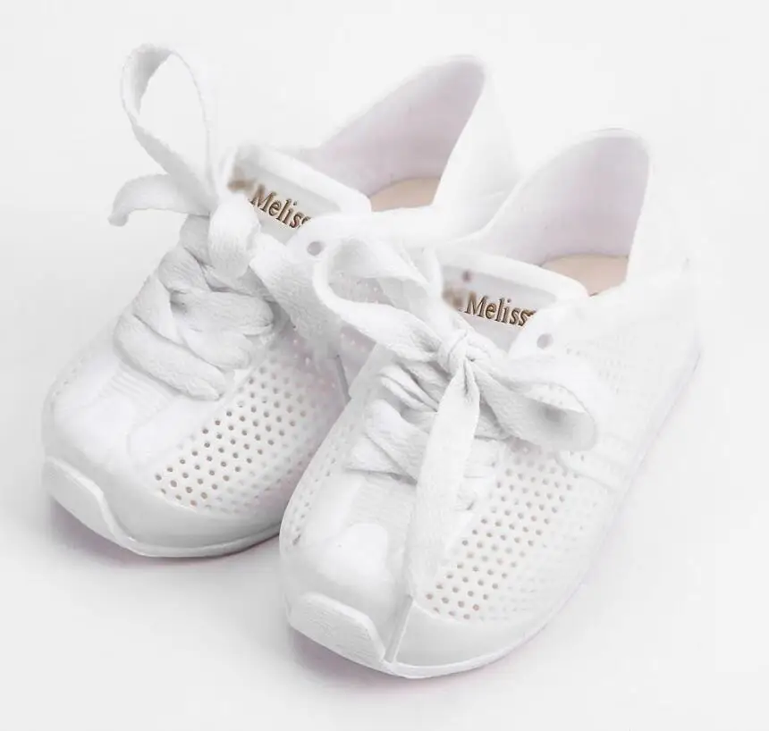 Mini Melissa/Новинка; спортивная обувь для тенниса; зимняя обувь на плоской подошве без шнуровки; детские мини-сандалии; кроссовки; дышащая обувь; прозрачная обувь для девочек