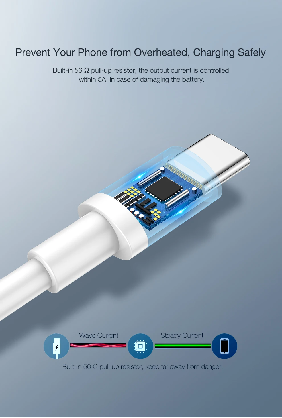 CAFELE 5А type C USB кабель для телефонов huawei samsung Xiaomi поддержка QC 3,0 type C Быстрая Зарядка синхронизация данных кабели для телефонов